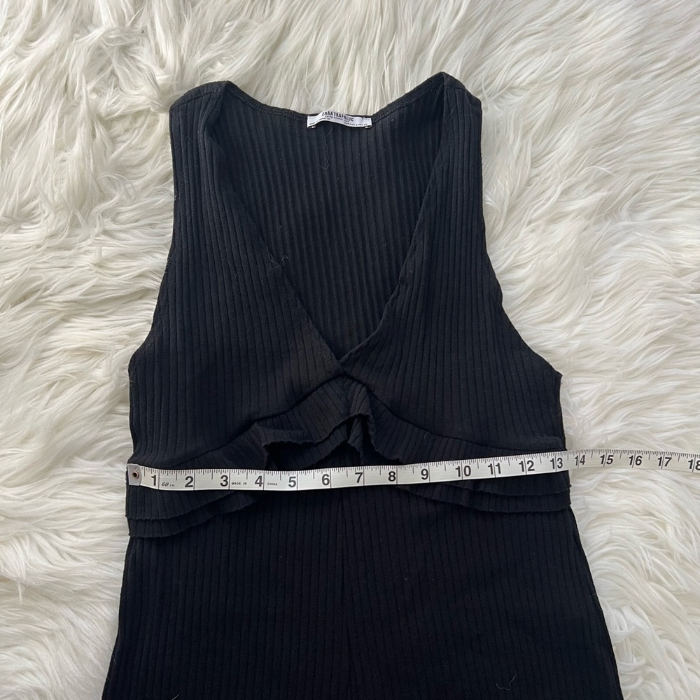 Zara Black Jumpsuit Size Small - Picture 6 of 9